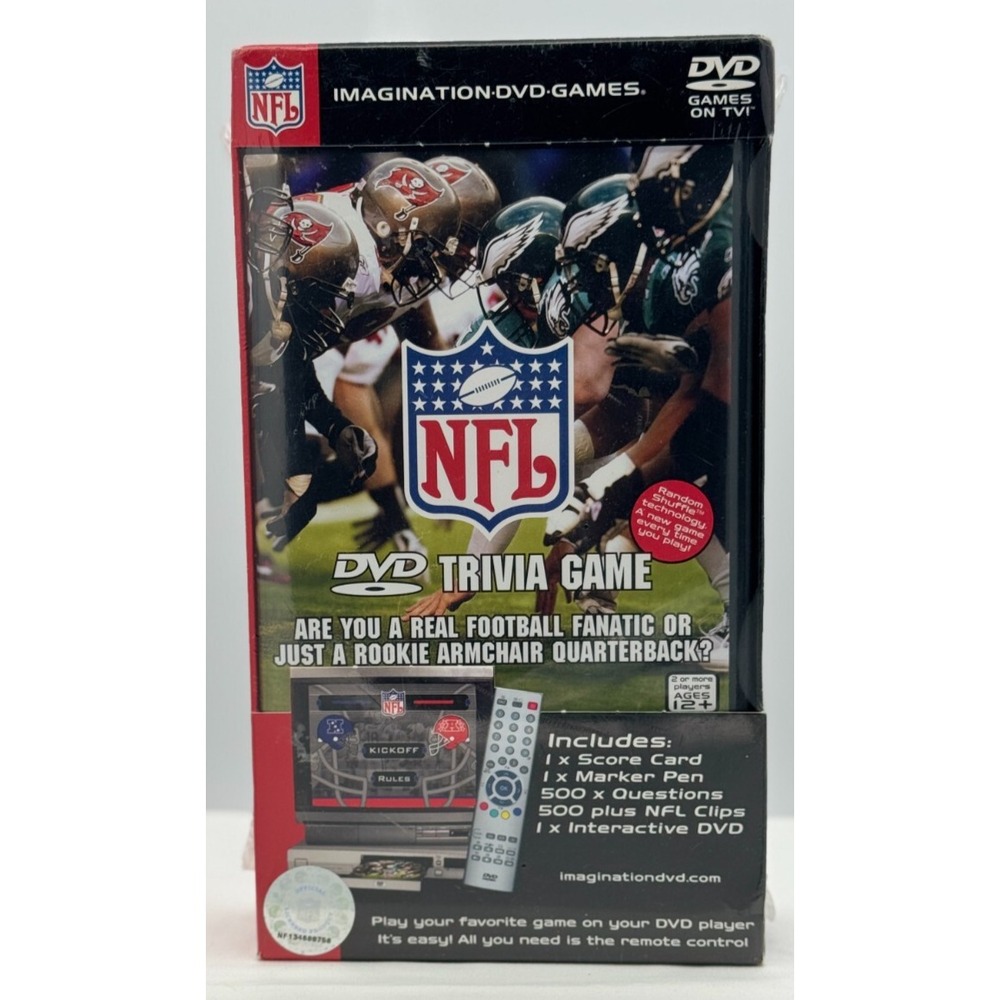 Imagination NFL DVD Trivia Game - New In Original Packaging - 2003